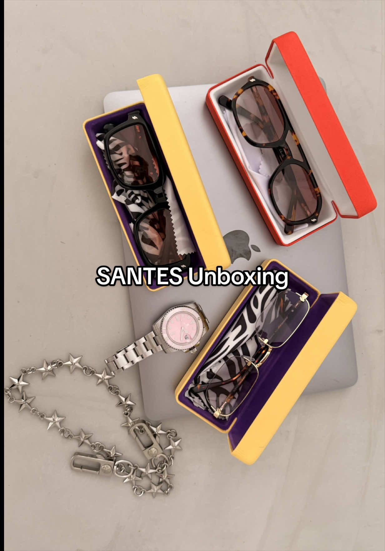 Santes sunglasses unboxing, TikTok cover